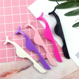 Pinces à épiler antistatiques en acier inoxydable <span class=keywords><strong>pour</strong></span> <span class=keywords><strong>faux</strong></span> <span class=keywords><strong>cils</strong></span>, pointe fine à forte adhérence, vente en gros OEM, marque privée - Product Image 3