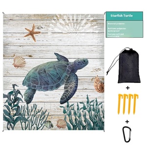 Tapis de plage imperméable ultra-léger pour le <span class=keywords><strong>camping</strong></span> en plein air Pliable Pique-nique Étanche à l'humidité Ins Style pour la sortie de printemps - Product Image 4