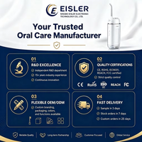Irrigador Bucal Portátil, Limpiador Dental Eléctrico con 5 Modos, IPX7, con Almacenamiento de Boquillas, para Limpieza de Dientes y Aparatos Ortodóncicos