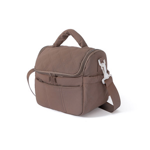 <b>Makeup</b> <b>Bag</b> Large Capacity Travel Toiletry <b>Bag</b> <b>With</b> Zipper <b>Compartment</b> For Women Black Beige - Product Image 5