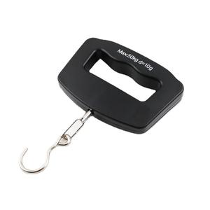 เครื่องชั่งน้ำหนักดิจิตอลแบบพกพา 50 กก. 10 กรัม แบบตะขอ สำหรับการเดินทางและการตกปลา ตัวเครื่องทำจากพลาสติก - Product Image 1