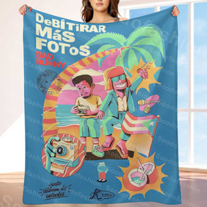 2025 mới tùy chỉnh xấu Bunny phim hoạt hình siêu giá thấp Album mới thăng hoa mềm mại và bền du lịch nhà chăn - Product Image 2