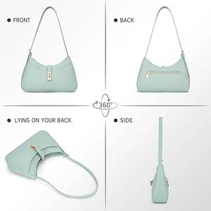 กระเป๋าโท้ทหนัง PU ลายก้อนกรวด รุ่นใหม่จากโรงงาน ขนาด 2-2.9 ลิตร  บุโพลีเอสเตอร์  ซิปคู่  ใช้งานได้หลากหลาย - Product Image 4