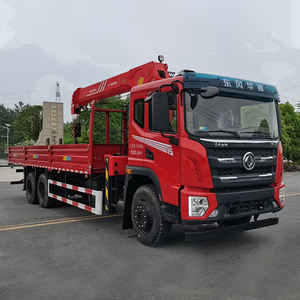 رافعة مستعملة صناعة صينية معدات رافعة 6x4 10 طن رافعة مسطحة مركبة على شاحنة - Product Image 4