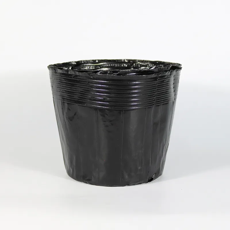 Beslenme kase fincan için siyah plastik orman fide kupası fide çanta 5 galon kök kontrol pot kreş plastik saksı