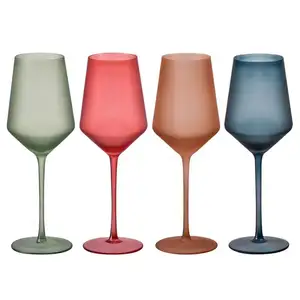 Vente en gros de flûtes à champagne mates colorées vintage personnalisées verres à vin gobelet pour mariage restaurant fête