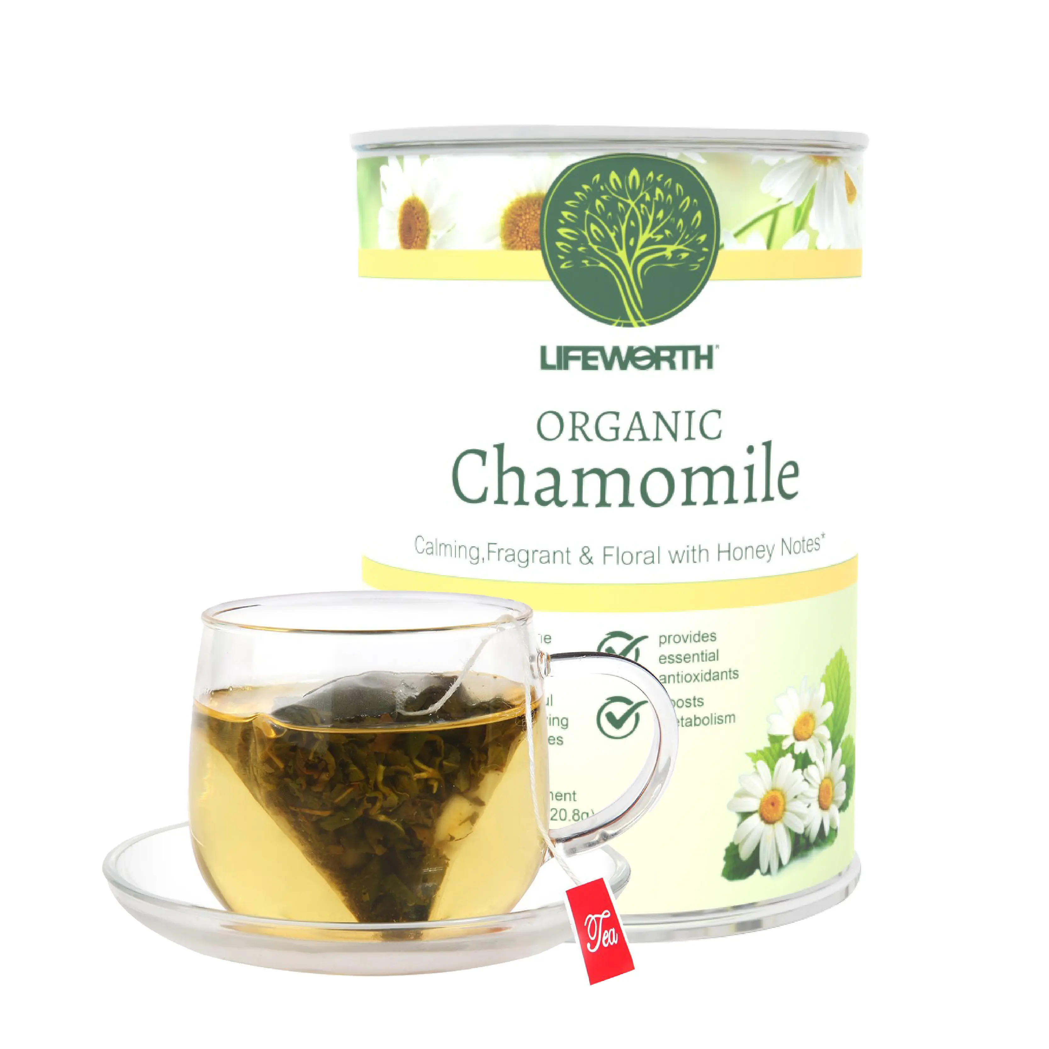 Lifeworth Private Label Organic Chamomile Sleepy Time Tea Herbal Tea For Soothing And Relaxing Sleep Aid Tea