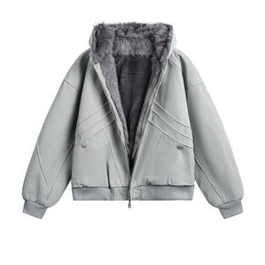 Blouson matelassé à capuche zippé <span class=keywords><strong>Condor</strong></span> Eagle Hiver 2026 en nylon/coton, coupe classique, vêtement de travail, uni, brodé, épaissi, unisexe - Product Image 2