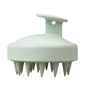 Brosse à shampooing en silicone, masseur de cuir chevelu en paille de blé, brosse à cheveux pour la croissance des cheveux - Product Image 3