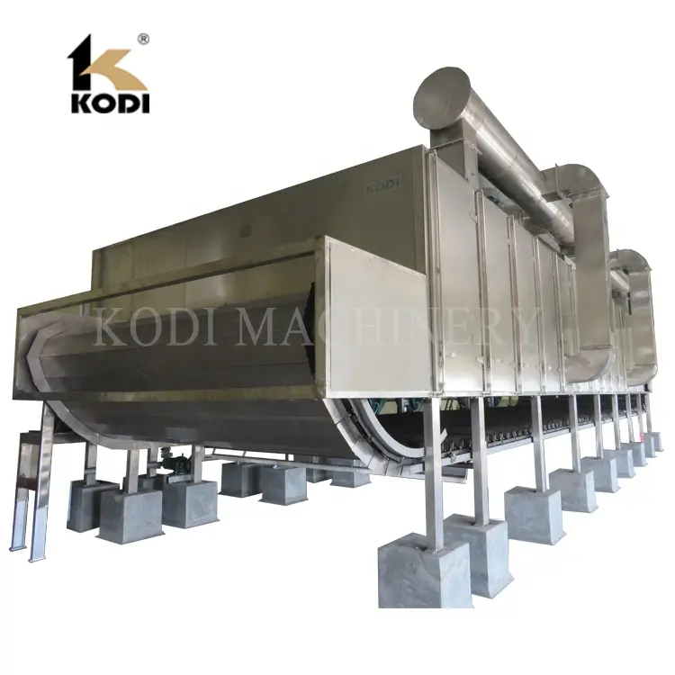 KODI Industri Yang Terus-menerus Conveyor Mesh Belt Dryer untuk Sayuran Buah Rumput Laut Lada Herbal Cabe Kelapa