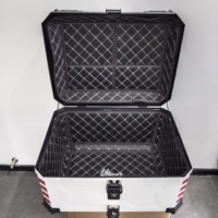 Top Case de moto universel 58L plastique ABS coffre de moto tour queue boîte casque grand bagage étanche Top Box de moto