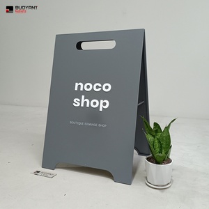 Custom Pattern Outdoor Stainless Steel Advertising Floor Standing Foldable Sidewalk a Frame Sign <b>Board</b> - Product Image 2