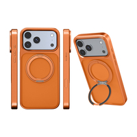Étui de téléphone en TPU PC avec support rotatif à 360°, charge magnétique sans fil, coque antichoc pour iPhone 16, fabricant OEM ODM Chine