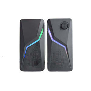 Nouveauté, haut-parleurs USB pour ordinateur portable alimentés par courant continu 5V, RGB lumineux, 2.0CH - Product Image 6