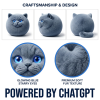 Jouet en peluche électrique intelligent et amusant Chat britannique à poils courts Cuteyeah ChatGPT, avec LED Nébuleuse scintillante, commandé par la touche, recherche sur le Web, faible MOQ, OEM