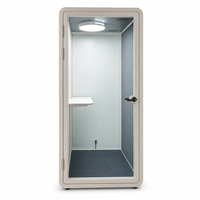 Cabine de bureau mobile moderne pour l'extérieur, studio d'enregistrement insonorisé, cabine acoustique pour réunions, travail et appels téléphoniques, pièce insonorisée