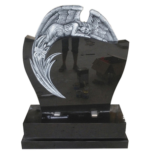 Великобритания, Гравировальный камень, античный камень, чистый надгробный камень, черный гранитный памятник - Product Image 4