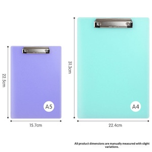 Portapapeles Promocional Mini <span class=keywords><strong>A3</strong></span> A4 A5 A6 de PP Duradero, Personalizable en Color, para Menús y Tarjetas - Product Image 2