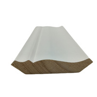 Molduras de madera para techo, suministro de fábrica de base, molduras de madera Colonial para diseño elegante, moldura imprimada blanca