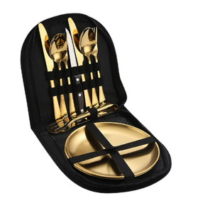 Ensemble de couteaux d'extérieur, cuisine de camping portable, couteau de chef en céramique, couteau à fruits, planche à découper avec rangement - Product Image 5