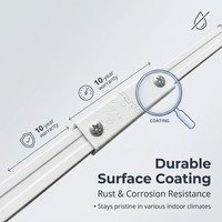 Système de rail de rideau manuel extensible de luxe moderne en gros |   Rouleaux lisses réglables en acier au manganèse pour rail, en vrac