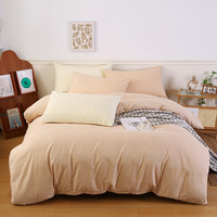 Ensemble de literie en microfibre 300 fils, 3 pièces, écologique, respirant, rafraîchissant, uni, housse de couette, taie d'oreiller, doux, relaxant, toutes saisons