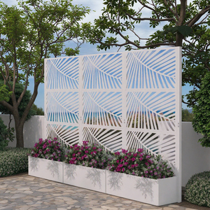 Laser Cut Metal Divider Planters with <strong>Screens</strong> &amp; Commercial Trellises Garden <strong>Decorative</strong> <strong>Screen</strong> Panels Customizable Design Privacy - Product Image 1