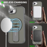 Coque arrière en métal et acrylique pour iPhone 16e SE4 SE 2025-Antichoc Anti-empreintes digitales 1.5MM d'épaisseur