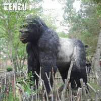 3D Statue Animalière Grandeur nature Gorille Modèle