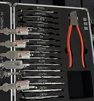 Boîte à outils Lishi originale 32 pièces 2 en 1, boîte vide pouvant contenir 32 outils de serrurier pour la réparation de serrures de voiture