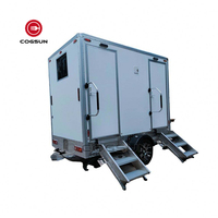 Cogsun Toilette Remorque Portable Salle De Bains Salles De Douche Camping En Plein Air Mobile Automatique Toilettes Publiques De Luxe Toilettes Remorque