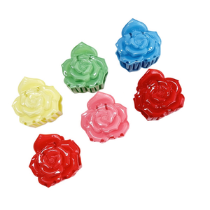 Pinzas para el cabello Zi Rose de 8 cm con forma de flor colorida para mujeres y niñas - Product Image 1