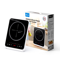 Cuiseur électrique OEM ODM personnalisé disponible fabrication plaque de cristal noir complet pavé tactile cuisinière à induction électrique 1 brûleur