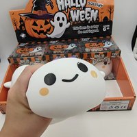 Jouet anti-stress en forme de fantôme d'Halloween, jouet sensoriel à presser pour enfants et adultes, personnalisable