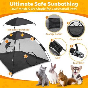 Premium Tenda Portatile per Animali da Campeggio Esterno Parasole per Gatto Interni Custodie per Gattini Cavie Piccoli Animali da Viaggio - Product Image 4
