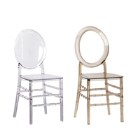 Offre Spéciale cristal Phoenix fête location hôtel plastique résine ambre clair ovale O arrière événement Transparent acrylique chaise de mariage