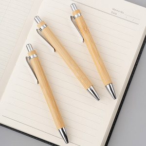Stylo à bille promotionnel avec impression de logo personnalisé, stylo-plume en bois à gravure personnalisée avec impression de logo sur mesure - Product Image 2