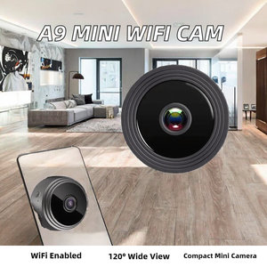 <span class=keywords><strong>Mini</strong></span> Cámara de Vigilancia A9 480P, Cámara de Seguridad Interior Inalámbrica IP WiFi con Sensor CMOS y Soporte para Tarjeta de Memoria - Product Image 2