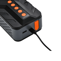 Compresseur d'air multifonction portable 4x2500mAh ABS 120W pour voiture, démarreur de secours, écran LED, gonfleur de pneus sans fil, batterie externe