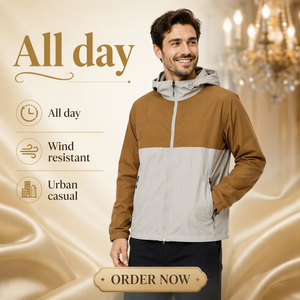 Blouson Bomber <span class=keywords><strong>Homme</strong></span> Vizzavona Pass II Streetwear en Nylon avec Fermeture Éclair Gris Sable à Capuche Imprimé Décoloré - Product Image 6