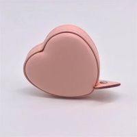 Ruban à mesurer promotionnel en cuir PU en forme de cœur, imprimé UV avec logo personnalisé, rétractable, souple, 1,5 m, vente en gros
