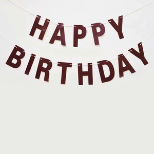 פסטל מקרוני חדש יום הולדת שמח באנר ילדים ציוד למסיבת יום הולדת וקישוטים - Product Image 5