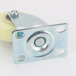 Swivel Caster 2 Inch Rubber Wheel Zinc Alloy Plate Mount Industrial Furniture Wheels Durable Plain Bearing - Product Image 1