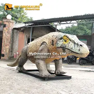 내 DINO 현실적인 멸종 동물 메갈라니아 도마뱀 Animatronic 모델