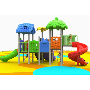Surface moulée certifiée CE en PEBDL Équipement de terrain de jeu extérieur pour enfants Toboggan en plastique avec mur d'escalade pour enfants dans le parc de la ville - Product Image 6