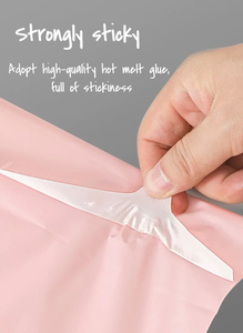 CFC Pink Color Express PE Bag Factory Buen precio de descuento Entrega rápida Mailing Wholesale Bolsa de embalaje de plástico polivinílico impermeable - Product Image 1