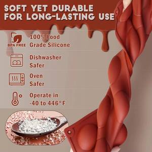 Moule à gâteau en silicone semi-sphérique antiadhésif LFGB sans BPA pour mousse et chocolat, fabriqué par MUYULINS - Product Image 3