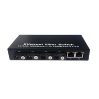 Convertisseur de média fibre optique Gigabit Ethernet 20KM 4SC + 2 RJ45, commutateur réseau, vente chaude usine