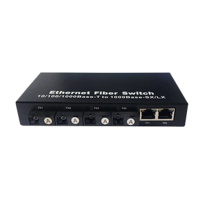 Convertidor de Medios de Fibra Óptica Gigabit Ethernet de Venta Caliente de Fábrica, Switch de 20KM 4SC + 2 RJ45, Convertidor de Medios de Red de Fibra Óptica - Product Image 6