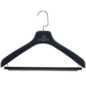 Non-Slip Rubber Coated Plastic Suit Hanger Protective Garment Hanger For Clothing